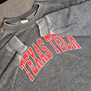 Vintage Chicka-d Texas Tech University Sweatshirt Womens Med Grey Red Raiders